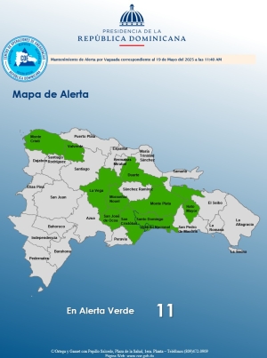 PRELIMINAR Informe de Situaci&oacute;n No. 05 Vaguada 11: 40 am Santo Domingo, D. N. 19 de mayo del 2025.