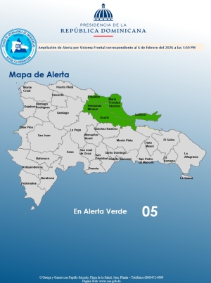 El COE aumenta 05 provincias en alerta verde