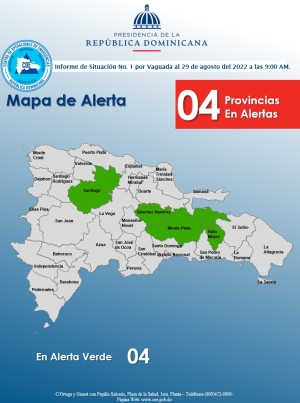 Informe de Situaci&oacute;n No. 01 Vaguada 9: 00 am 29 de agosto, 2022