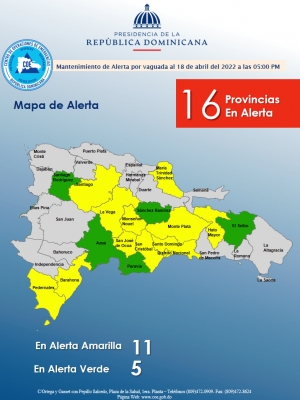 Informe de Situaci&oacute;n No.03  Vaguada  18 de abril, 2022 5: 00 pm
