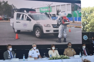 El director del COE mayor general (R), Juan Manuel M&eacute;ndez Garc&iacute;a, agradeci&oacute; la colaboraci&oacute;n del Gobierno de los Estados Unidos tras el anuncio