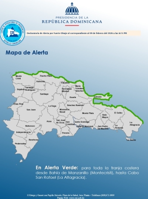 El COE emite el nivel de alerta verde por probables inundaciones costeras