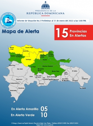 Informe de Situaci&oacute;n No. 03 Sistema Frontal 5: 00 pm