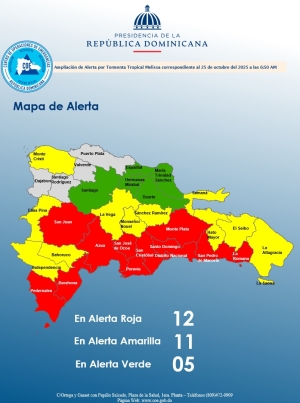 INFORME DE SITUACI&Oacute;N NO. 10 Tormenta Tropical Melissa  25.10.2025   6.30 am