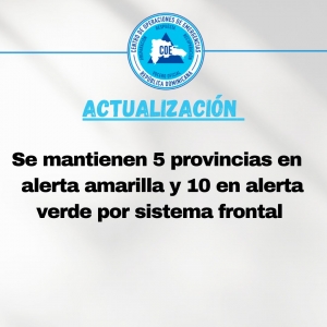 Informe de Situaci&oacute;n No. 05 Sistema Frontal 01 de febrero, 2022 - 5: 00 pm