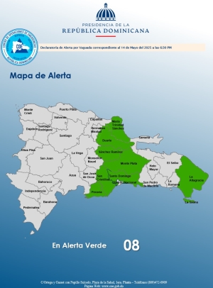 DECLARATORIA DE ALERTA HORA: 6:30 pm. Santo Domingo, D. N. 14 de mayo del 2025