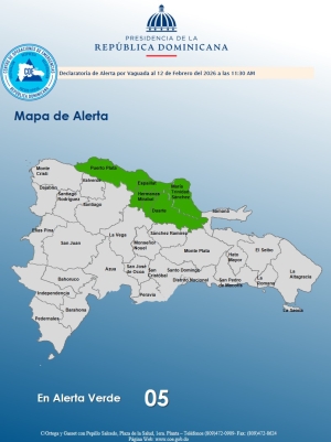 El COE coloca 05 provincias en alerta verde