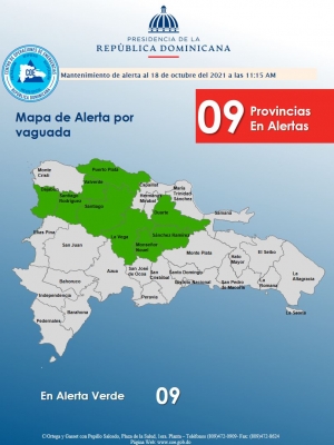Mantenimiento de alerta  por  Vaguada (18,10,2021, 11 am)