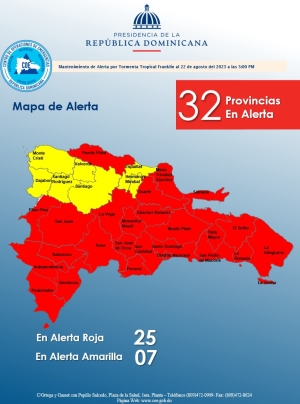 PRELIMINAR Informe de Situaci&oacute;n No. 02  Tormenta Franklin 5: 00 pm